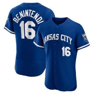 Kansas City Royals #16 Andrew Benintendi Blue Flex Base Stitched Baseball Jersey