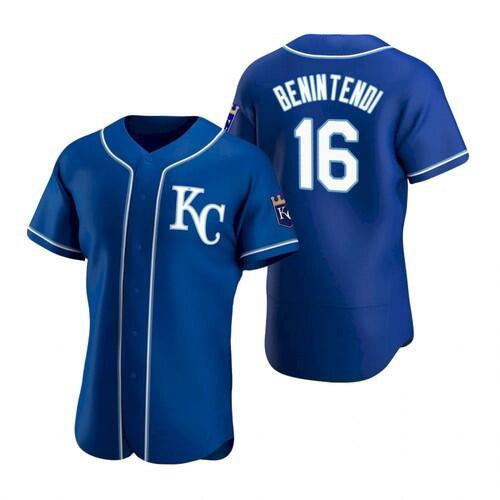 Kansas City Royals #16 Andrew Benintendi Blue Flex Base Stitched Baseball Jersey