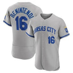 Kansas City Royals #16 Andrew Benintendi Grey Flex Base Stitched Baseball Jersey