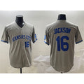 Kansas City Royals #16 Bo Jackson Gray 2024 Away Limited Stitched Baseball Jersey