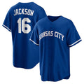 Kansas City Royals #16 Bo Jackson Rush Blue Alternate 2 Replica Baseball Jersey