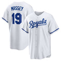 Kansas City Royals #19 Michael Massey White Home Replica Baseball Jersey