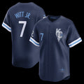 Kansas City Royals #7 Bobby Witt Jr. Nike Navy City Connect Limited Player Baseball Jersey