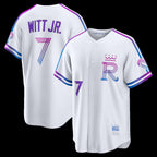 Kansas City Royals #7 Bobby Witt Jr. White 2026 City Connect Stadium Baseball Jersey