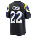 LA.Rams #22 Blake Corum 2025 Rivalries Collection Game Jersey - Midnight Blue