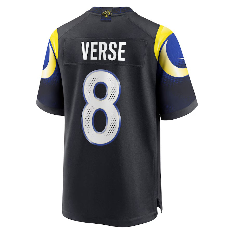 LA.Rams #8 Jared Verse 2025 Rivalries Collection Limited Jersey - Midnight Blue