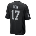LV.Raiders #17 Nakobe Dean Black Team Game Jersey