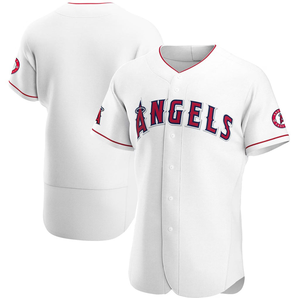 Los Angeles Angels White Home Authentic Team Baseball Jersey