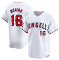 Los Angeles Angels #16 Mickey Moniak White Home Limited Stitched Baseball Jersey
