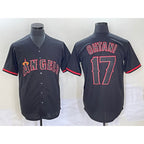 Los Angeles Angels #17 Shohei Ohtani Lights Out Black Fashion Cool Baseball Jersey