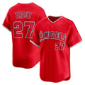 Los Angeles Angels #27 Mike Trout Red Alternate Limited Player Baseball Jersey
