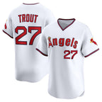 Los Angeles Angels #27 Mike Trout White Alternate Limited Baseball Jersey