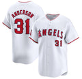 Los Angeles Angels #31 Tyler Anderson White Home Limited Stitched Baseball Jersey