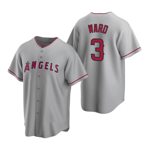Los Angeles Angels #3 Waylor Ward Grey Cool Base Stitched Baseball Jersey