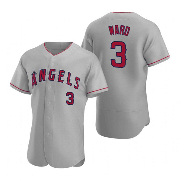 Los Angeles Angels #3 Waylor Ward Grey Flex Base Stitched Baseball Jersey