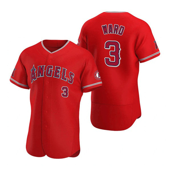 Los Angeles Angels #3 Waylor Ward Red Flex Base Stitched Baseball Jersey