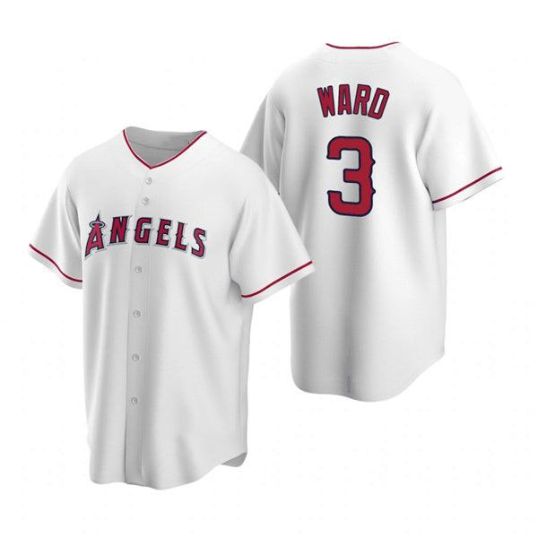 Los Angeles Angels #3 Waylor Ward White Cool Base Stitched Baseball Jersey