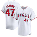 Los Angeles Angels #47 Griffin Canning White Home Limited Stitched Baseball Jersey