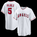 Los Angeles Angels #5 Albert Pujols White Home Retired Player Replica Baseball Jersey