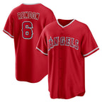 Los Angeles Angels #6 Anthony Rendon Red Alternate Replica Player Name Baseball Jersey