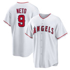 Los Angeles Angels #9 Zach Neto White Home Replica Baseball Jersey