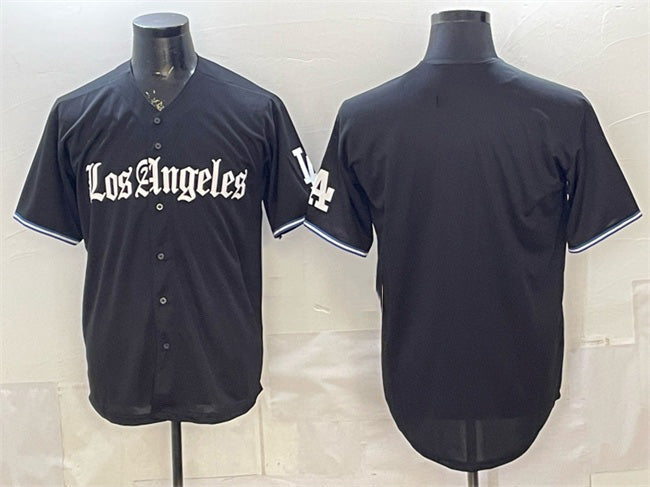 Los Angeles Dodgers Blank Black 'Gothic Edition' Vapor Premier Limited Stitched Baseball Jersey