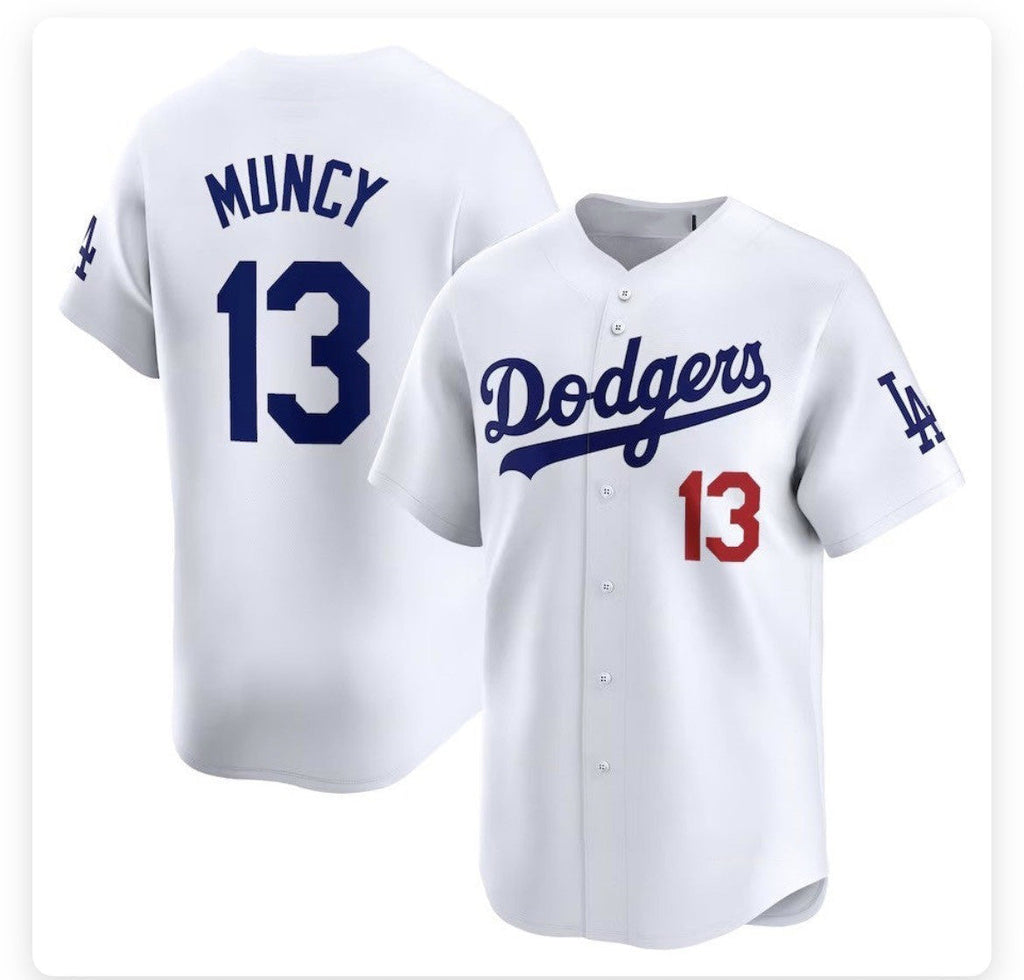 Los Angeles Dodgers #13 Max Muncy Blue Stitched Cool Base Jersey
