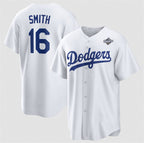 Los Angeles Dodgers #16 Will Smith White 2025 World Series Home Cool Base Stitched Baseball Jersey