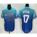 Los Angeles Dodgers #17 Shohei Ohtani Blue 2025 City Connect Limited Stitched Baseball Jersey
