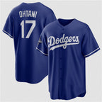 Los Angeles Dodgers #17 Shohei Ohtani Blue 2025 World Series Champions Stitched Baseball Jersey