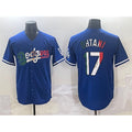 Los Angeles Dodgers #17 Shohei Ohtani Blue Mexico Stitched Baseball Jersey