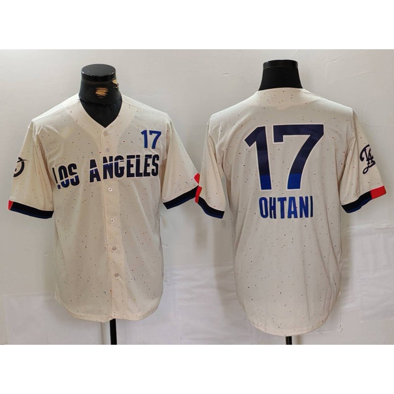 Los Angeles Dodgers #17 Shohei Ohtani Cream 2024 City Connect Limited Baseball Jersey