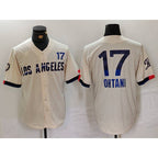 Los Angeles Dodgers #17 Shohei Ohtani Cream 2024 City Connect Limited Baseball Jersey