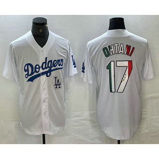 Los Angeles Dodgers #17 Shohei Ohtani Mexico White Cool Base Stitched Baseball Jersey
