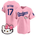 Los Angeles Dodgers #17 Shohei Ohtani Pink 2025 Hello Kitty Vapor Limited Stitched Baseball Jersey