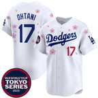 Los Angeles Dodgers #17 Shohei Ohtani White 2025 Tokyo Series Limited Stitched Baseball jersey