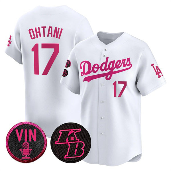 Los Angeles Dodgers #17 Shohei Ohtani White 2026 Mother’s Day Vapor Premier Limited Stitched Baseball Jersey