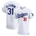 Los Angeles Dodgers #31 Tyler Glasnow White Home Elite Stitched Baseball jersey