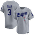 Los Angeles Dodgers #3 Edwin D¨ªaz Royal Limited Stitched Baseball Jersey