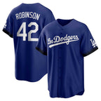 Los Angeles Dodgers #42 Jackie Robinson Royal City Connect Replica Player Baseball jersey