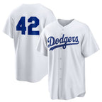 Los Angeles Dodgers #42 White Home 2025 Jackie Robinson Day Replic Baseball jersey