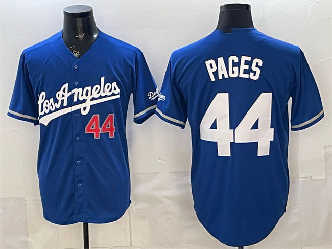 Los Angeles Dodgers #44 Andy Pages Royal Alternate Stadium Stitched Baseball Jersey