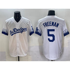 Los Angeles Dodgers #5 Freddie Freeman White City Connect Cool Base Stitched Baseball Jersey