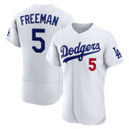 Los Angeles Dodgers #5 Freddie Freeman White Home Authentic Baseball Jersey