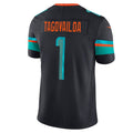 M.Dolphins #1 Tua Tagovailoa 2025 Rivalries Collection Limited Jersey - Pitch Blue
