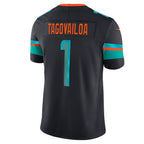 M.Dolphins #1 Tua Tagovailoa 2025 Rivalries Collection Limited Jersey - Pitch Blue