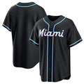Miami Marlins Blank 2026 Black Out Stitched Baseball Jersey