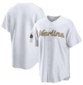 Miami Marlins Blank White 2022 All-Star Cool Base Stitched Baseball Jersey