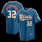 Milwaukee Brewers #32 Jacob Misiorowski Mineral Blue 2026 City Connect Stadium Baseball Jersey