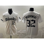 Milwaukee Brewers #32 Jacob Misiorowski White Alternate Limited Stitched Baseball Jersey